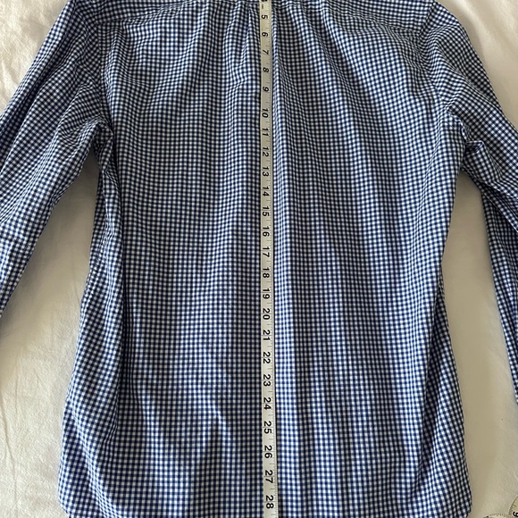 J. Crew Secret Wash Blue Gingham Button Down - Picture 5 of 5